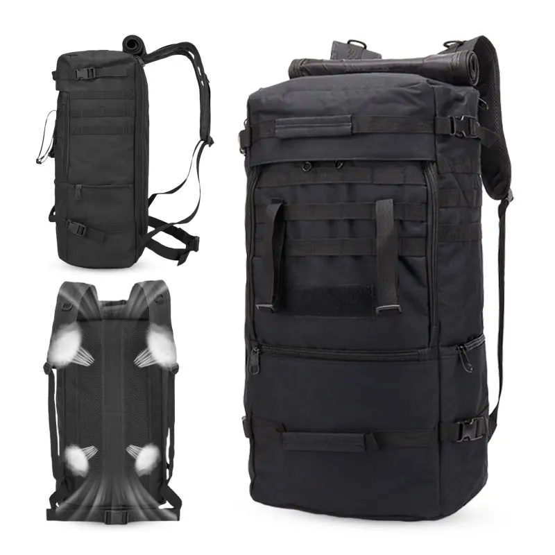 

Large Outdoor Tactical Military Backpack Army 60L Capacity Waterproof Rucksack Camping Hiking Trekking Fishing Hunting Backpack