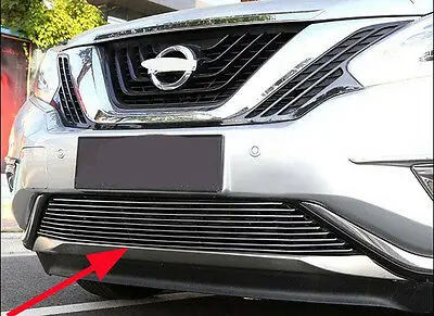 

For Nissan Murano 2015-2017 Center Top Grilles Front Grille Around Trim Full Set