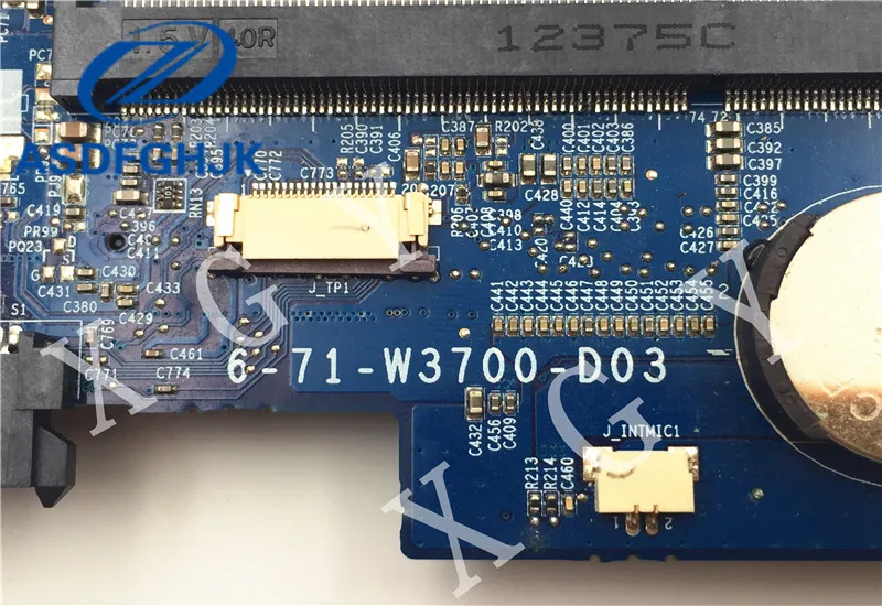 6 71 W3700 D03 материнская плата для ноутбука clevo Raytheon Hasee w370et K590S I7 100% ТЕСТ ОК|laptop