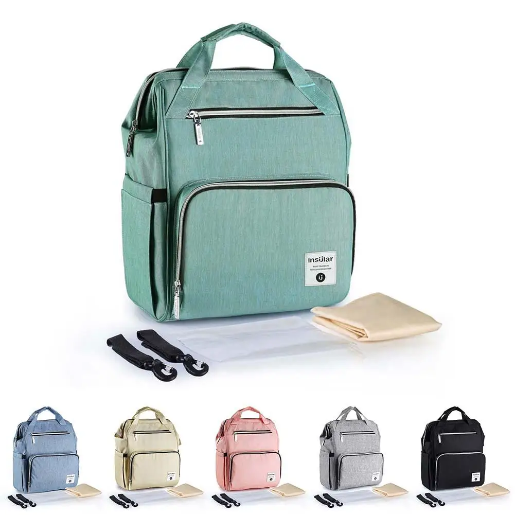 

New Double Shoulders Large Capacity Multi-functional Waterproof Mummy Bag Nappy Bag Travel Backpack Nursing Bag For Baby Care