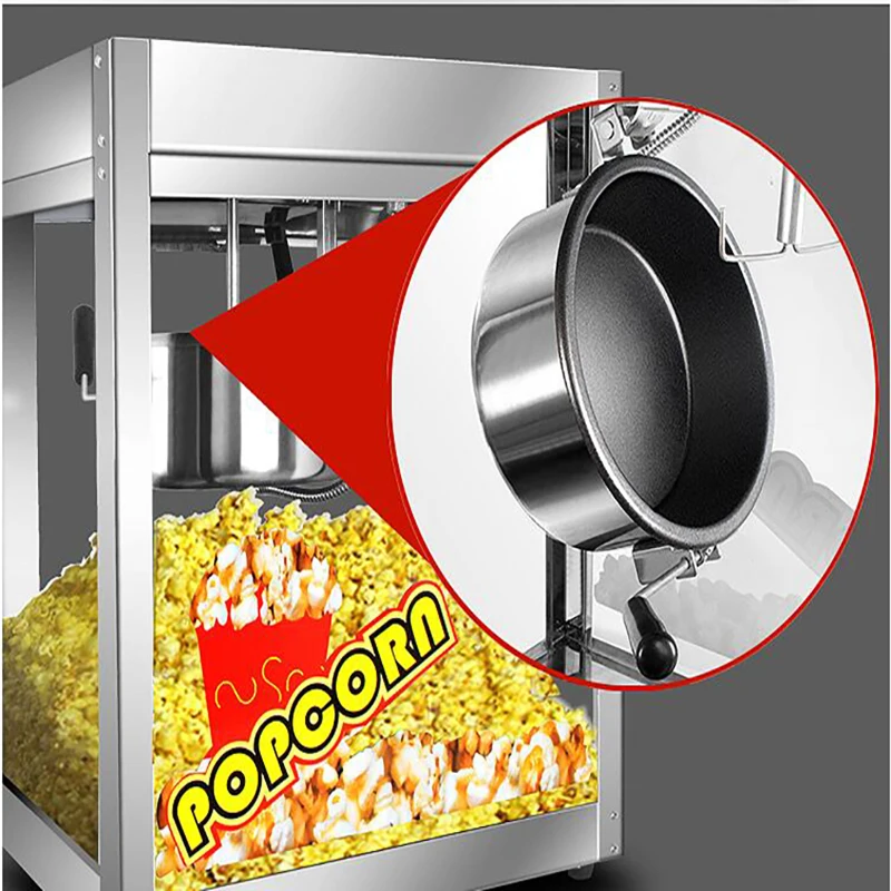 1 шт. антипригарная машина для приготовления попкорна 220 В 1400 Вт|Аппараты