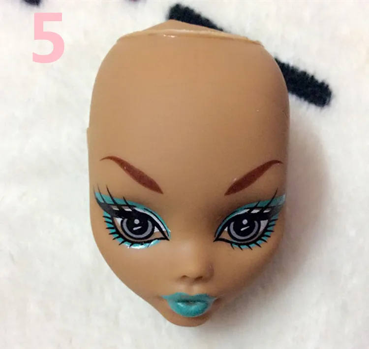 Мягкие пластиковые насадки для макияжа для куклы Monster High BJD кукла для отработки нанесения макияжа Голова монстра без волос