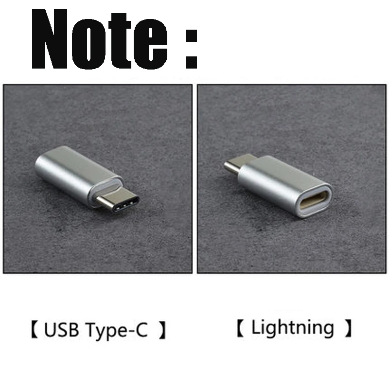 Для IPhone X XR XS Max 8 7 6 6S Plus 5S Pin на Type c Usb C адаптер для Samsung S8 S9 Note 9 Le Eco конвертер