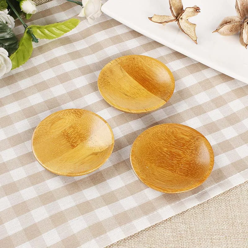 

Round tea mat coaster Kung Fu tea set tea ceremony accessories Bamboo tea tray Wholesale