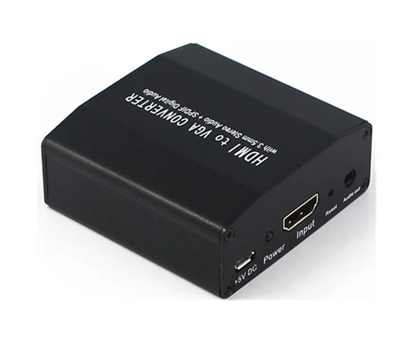 THDMI to VGA TV2PC Converter Adapter HD1080p Switch SPDIFAudio Female Connector Out USB Power For HDTV PCs Speaker Free Shipping (4)