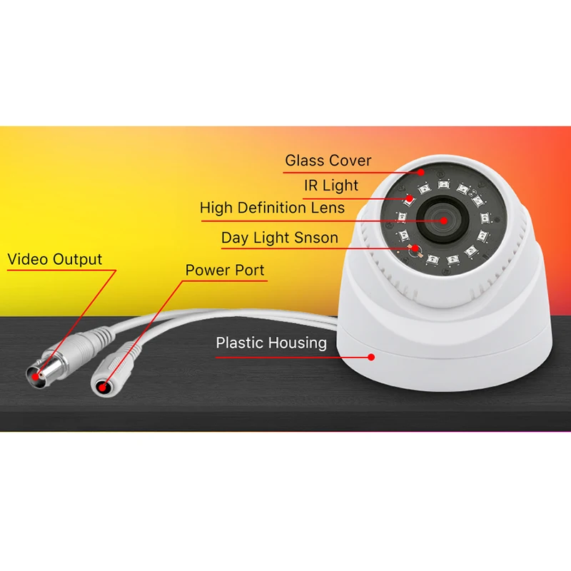AKT2004TQ 4CH CCTV Системы 1080 P HDMI AHD DVR 4 шт. 2 0 МП Купол ИК Ночное Видение безопасности