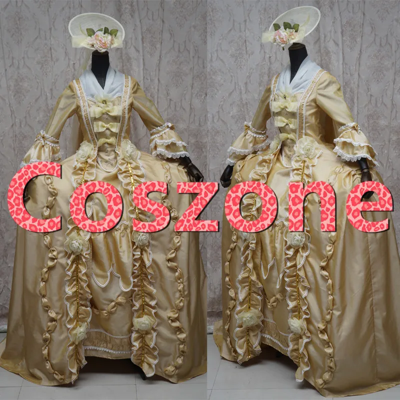 Robe Francaise Sack платье на спине 18 го века Marie Antoinette ROCOCO костюм средневекового