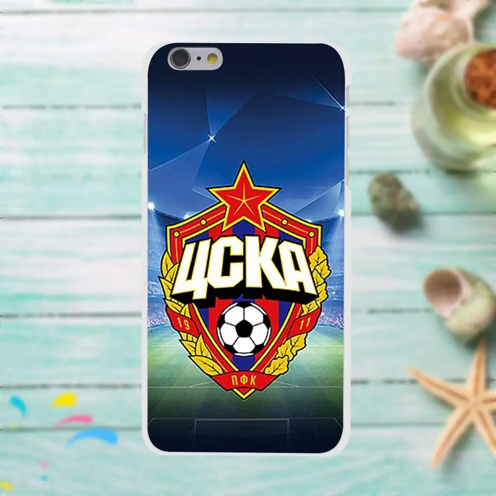 Россия Pfc ЦСКА логотип для Apple iPhone 4 4S 5 5C SE 6 6S 7 8 Plus X LG G3 G4 G5 G6 K4 K7 K8 K10 V10