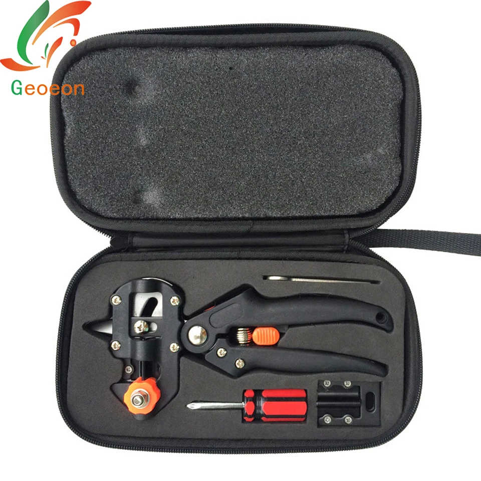Cloth Boxes Grafting Shears with 2 Blades Tree Grafting Tools Secateurs Scissors Vaccination Knife Cutting Pruner A9