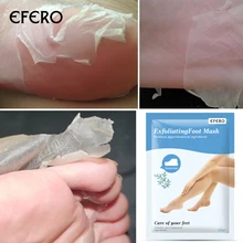 EFERO 2 шт. 1 пара маска для ног отшелушивающие носки пилинг каблуки удаление мертвой кожи уход скраб для стоп кутикулы смягчают мозоли Уход за ногами