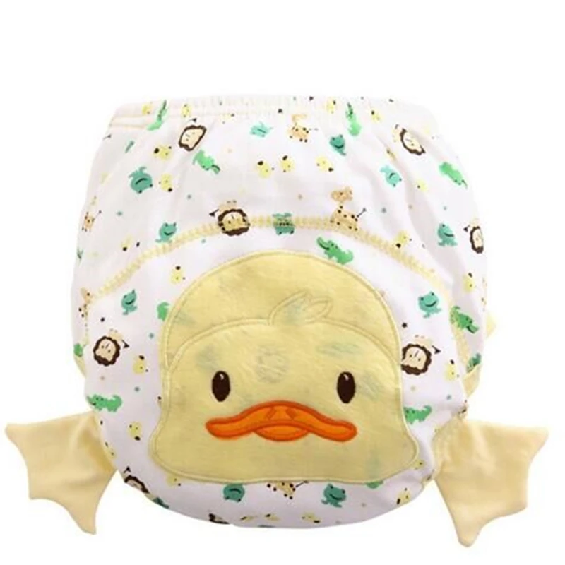 duck 5 шт./лот, новое нижнее белье для мальчиков и девочек детские трусы, детские подгузники из мягкой хлопковой ткани - Цвет: duck