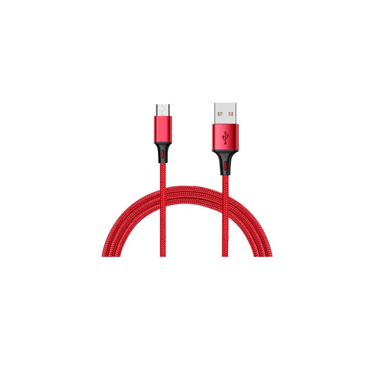Micro USB кабель 2.4A нейлон Быстрая зарядка USB кабель для передачи данных для samsung Xiaomi LG планшет Android мобильный телефон usb зарядный шнур - Цвет: Color 1