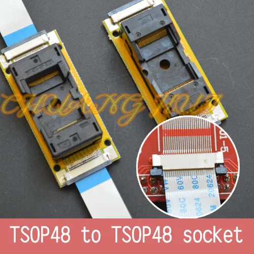 Программа Тесты ic191-0482-004 TSOP48 он-лайн Тесты гнездо СМД сварки TSOP48 для TSOP48 Тесты разъем шаг = 0,5 мм