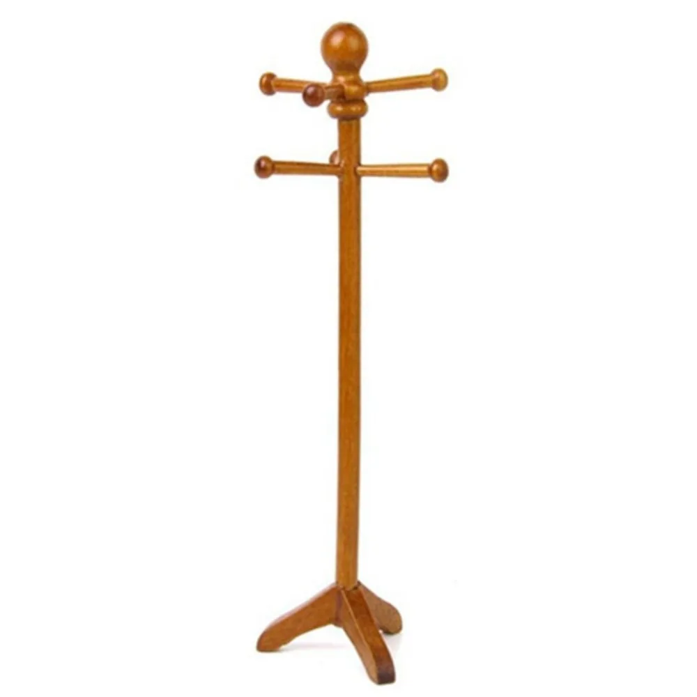 

1/12 Classical Dollhouse Miniature Furniture House Decoration Clothes Stand Hanger Shelf