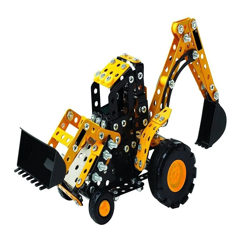 311Pcs DIY Double Engineering Car Self loading Toys For Children