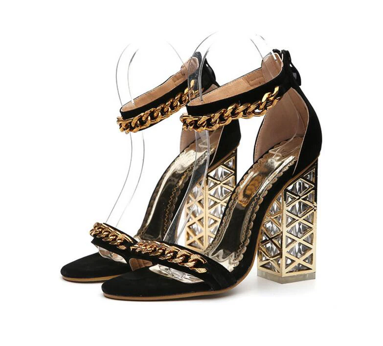 Aneikeh/женские сандалии на высоком каблуке, коллекция года, летние сандалии-гладиаторы, женские сандалии высокого качества со стразами, обувь, размеры 34-40, черный, красный цвет