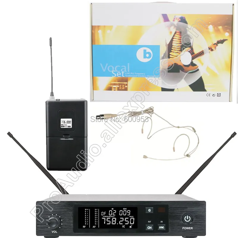 MICWL QLXD UHF сценическая производительность беспроводная гарнитура караоке микрофон Система бежевый всенаправленный головной убор