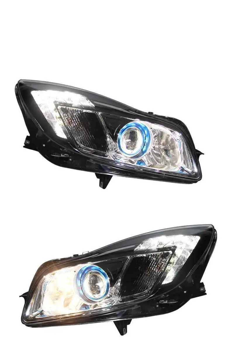 Luces Neblineros Para авто лампа в сборе Cob Drl светодиодные дневные ходовые Автомобильные фары передние противотуманные фары для Buick Regal