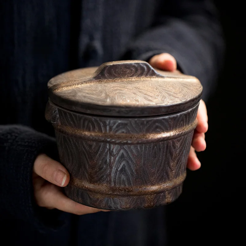 Ceramic tea caddy TANGPIN керамические чайные добавки фарфоровые банки для хранения чайной заварки для чая китайские кунг-фу Чайные Аксессуары - Цвет: Ceramic tea caddy