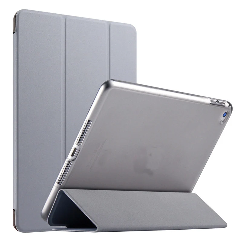 A1822 A1823 A1893 A1954 чехол для Apple iPad 9,7 дюймов PU смарт-чехол, Магнитный чехол, модель пробуждения сна - Цвет: gray