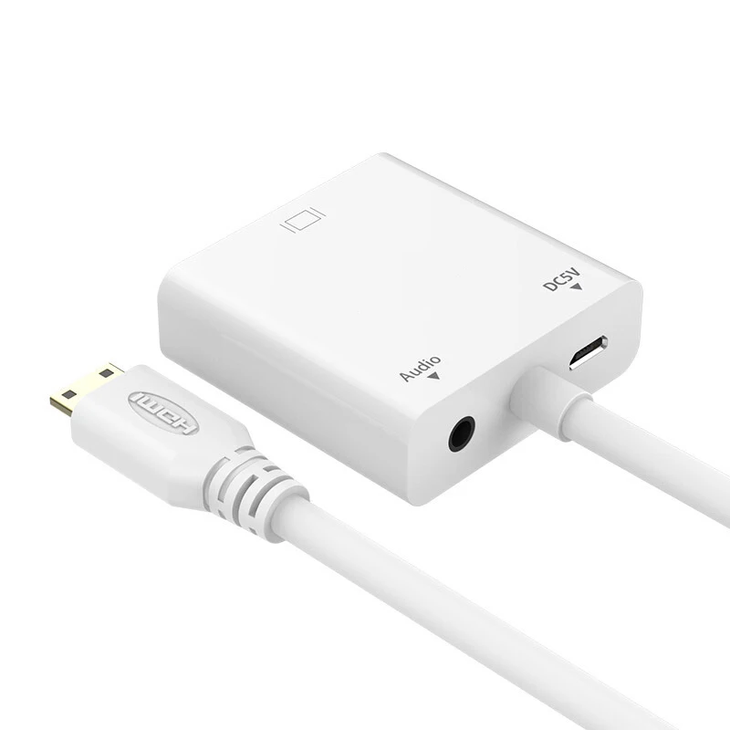 Тип C Mini HDMI к VGA адаптер конвертер с аудио и порт питания для ПК ноутбуков планшетов