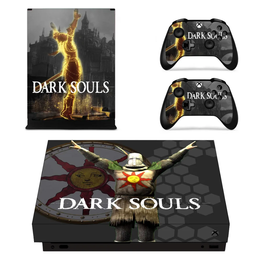 Dark Souls кожи Стикеры наклейка для microsoft Xbox One X консоли и контроллеры Скины Стикеры s для Xbox One X кожи винила