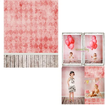 

MEHOFOTO Vinyl Photography Background Red Chevron Wall For Party New Fabric Flannel Backdrop for Children Photo Studio CM6702