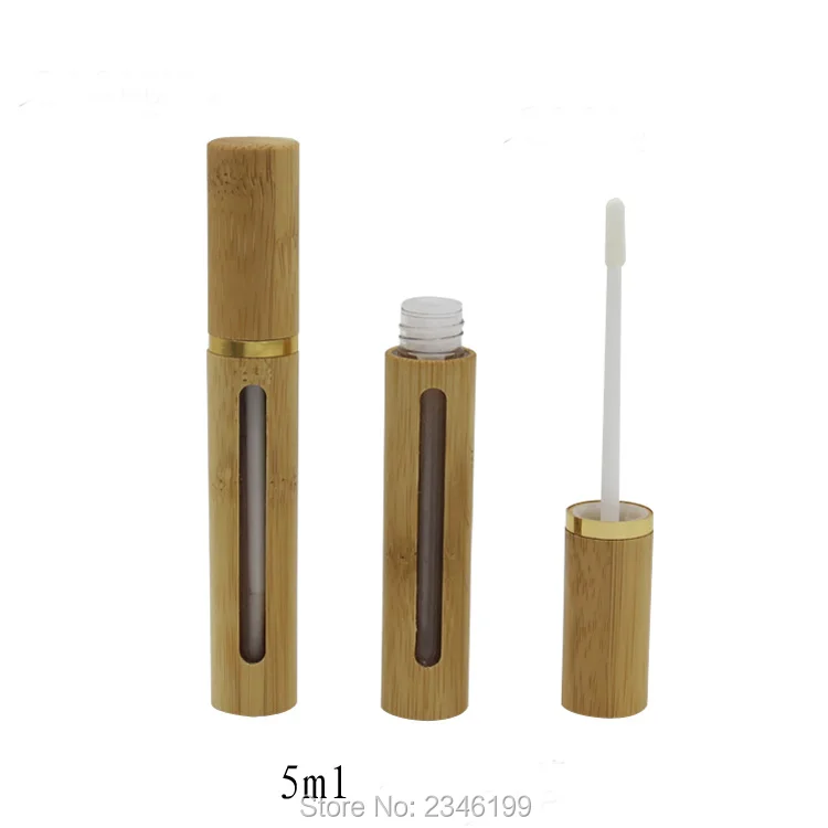 5ML 20pcs/lot Bamboo Lip Gloss Tube, Superior Grade Bamboo Wooden Lip