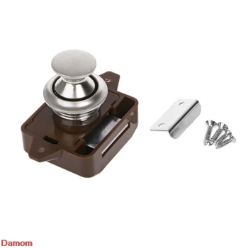 

Camper Car Push Lock RV Caravan Boat Motor Home Cabinet Drawer Latch Button Locks For Furniture Hardware