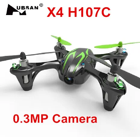 Квадрокоптер Hubsan X4 H107 C 4 канала 6 осей гироскоп RC с камерой 0 3 МП RTF 2 ГГц
