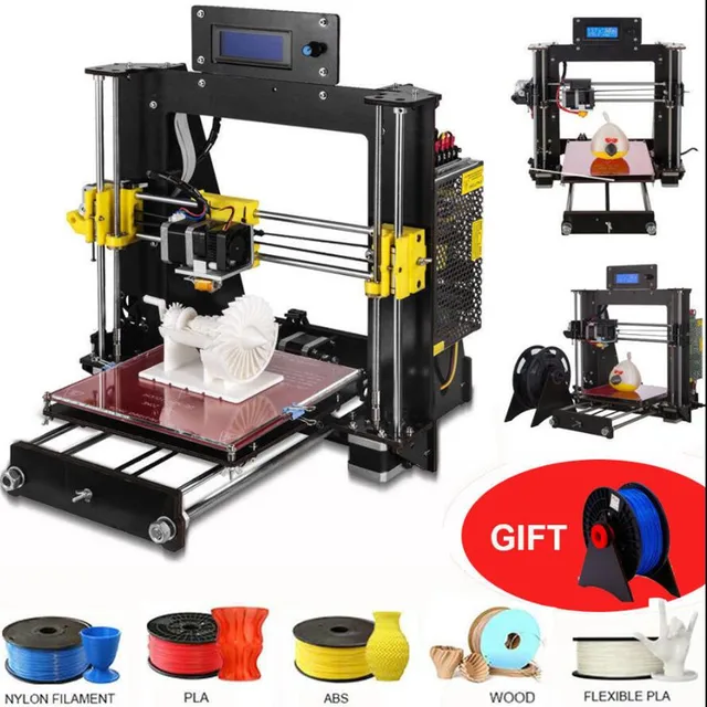 Special Offers 3D Printer Upgraded Hotbed Full Quality High Precision Z1 DIY LCD Acrylic Body  Resume Power Failure Printing