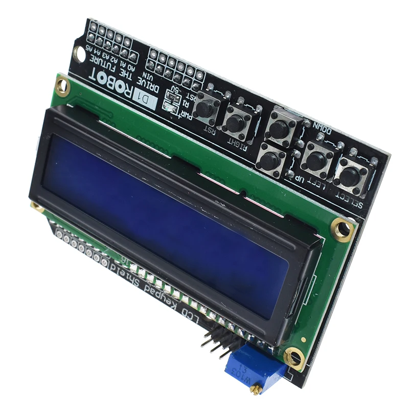 1 шт. ЖК-клавиатура Щит lcd 1602 lcd 1602 Модуль дисплей для Arduino ATMEGA328 ATMEGA2560 raspberry pi UNO синий экран