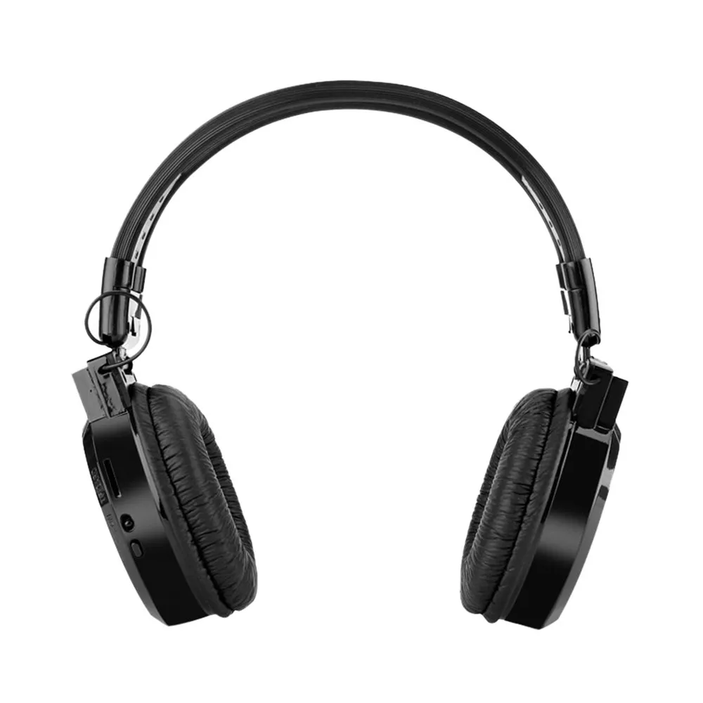 Складная спортивная беспроводная гарнитура со светодиодным FM радио наушники с