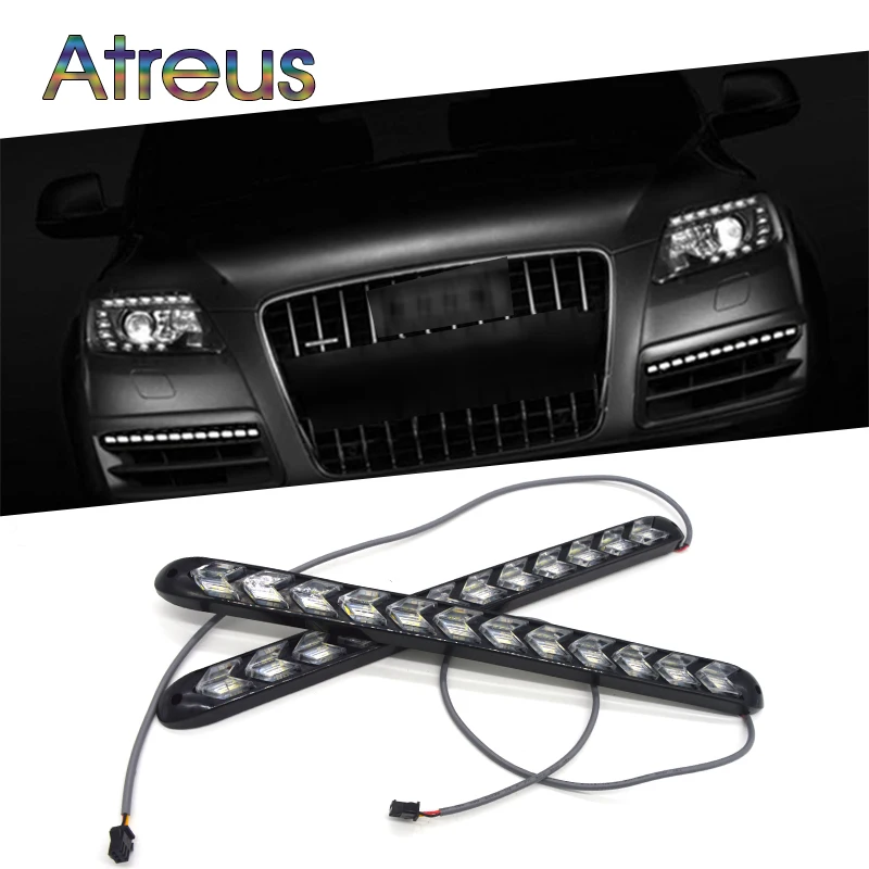 Atreus 2X Автомобильный светодиодный дневной свет 12 В для Mercedes w203 w204 Jeep Buick Lexus LX470 Cadillac