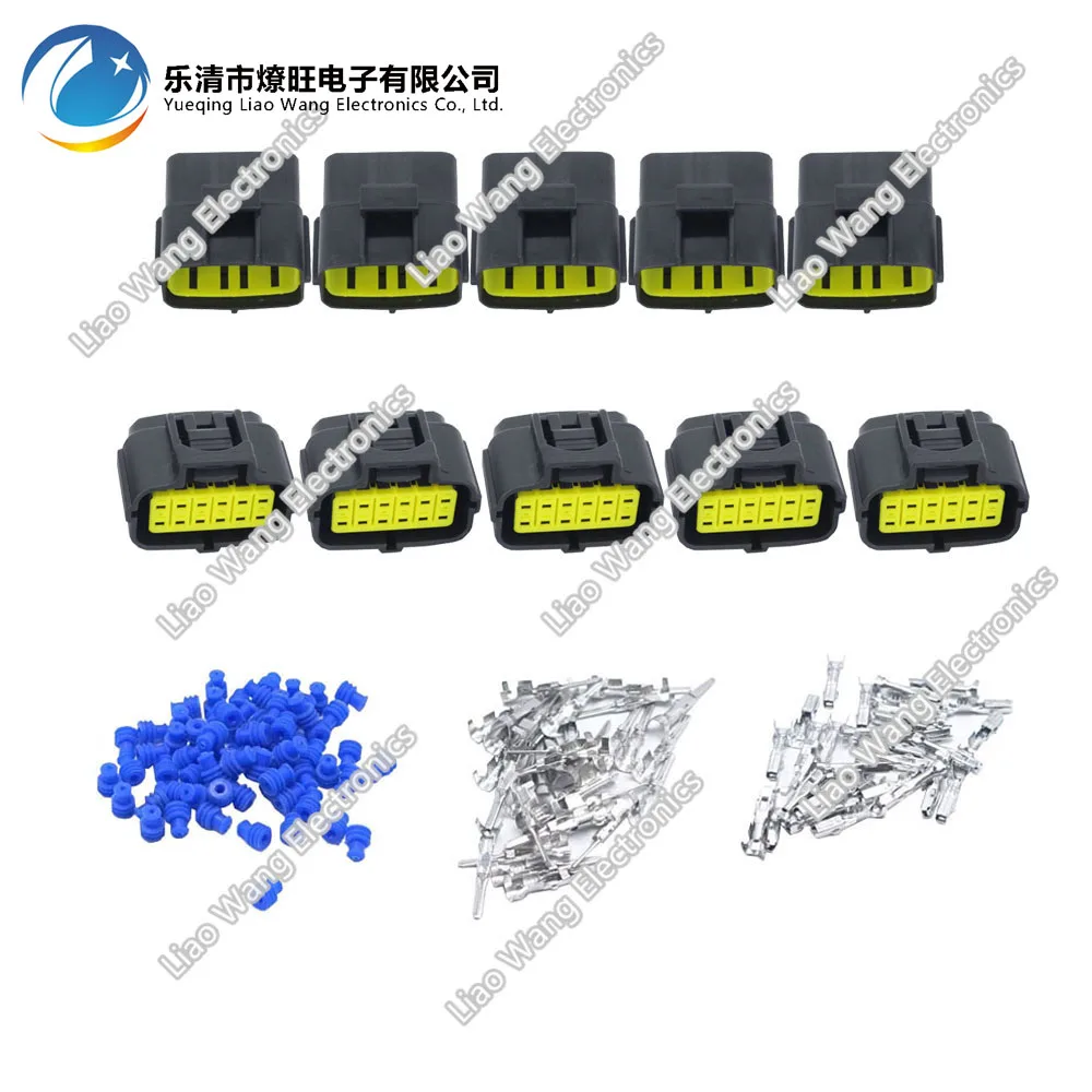 

5 Sets denso 12 Pin DJ71216Y-1.8-11/21 Waterproof Electrical Wire Connector oxygen sensor connector plug Automobile Connector