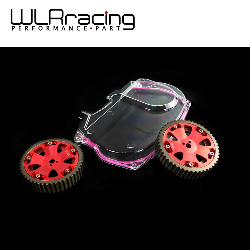 

WLR RACING - Aluminum Cam Gear + Clear Cam Cover For Mitsubishi Lancer Evolution EVO 9 IX Mivec 4G63 WLR6538R+6334