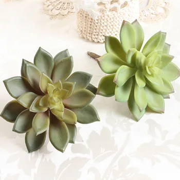 

(10 pcs/lot) High qualtiy planta artificial wholesale lotus flowers fake plastic artificial succulents artificial plants