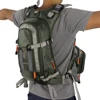 Chaleco de pesca con mosca ajustable para hombre, mochila de malla para exteriores con bolsillos multifunción, accesorio para peces, novedad ► Foto 2/6