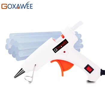 GOXAWEE 20W 80W 105W Hot Melt Electric Heat Glue Gun Brass Nozzle with 10pcs Hot Melt Glue Sticks Craft Repair Home DIY Tools 1