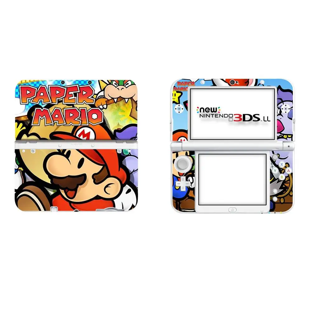 Супер бумага Марио виниловая Обложка Наклейка Кожа для новых 3DS XL скины стикер s LL