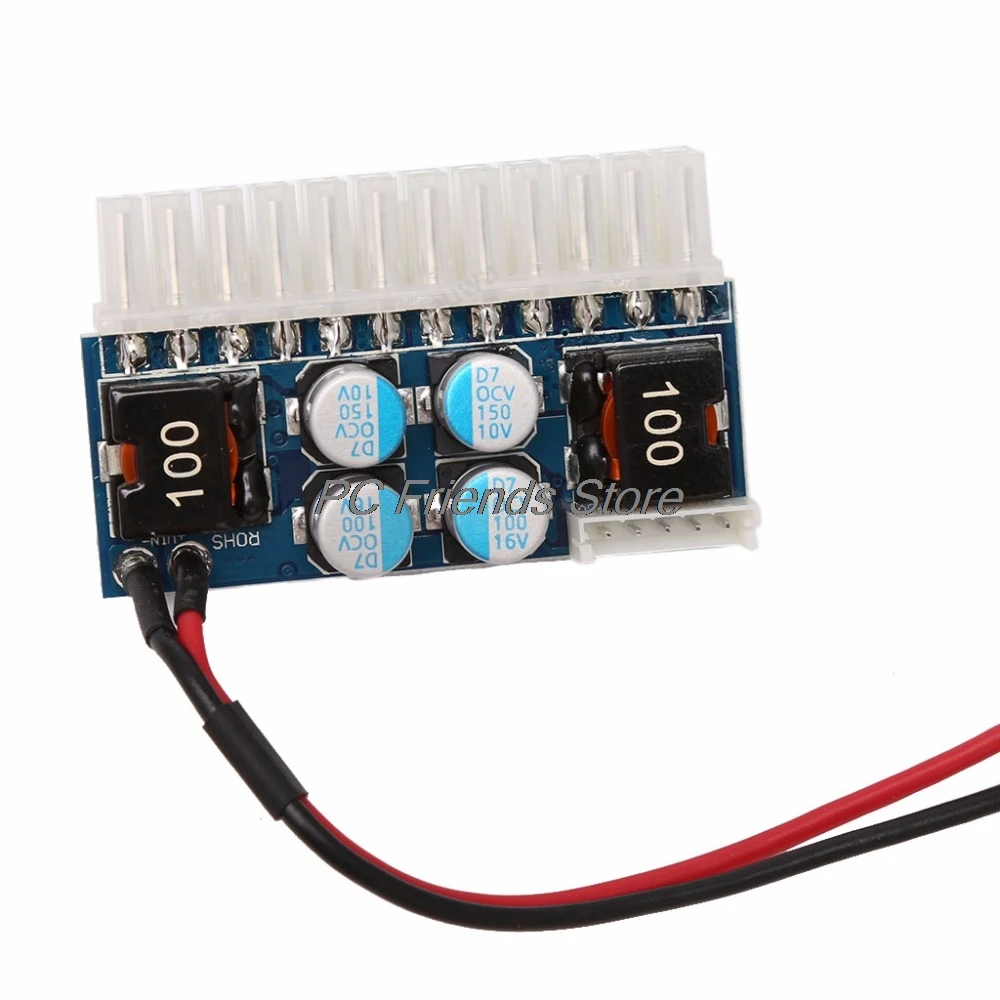 DC 12 فولت 160 واط 24 دبوس ATX Psu تبديل السيارات السيارات البسيطة ITX امدادات الطاقة وحدة كابل دروبشيب -PC صديق