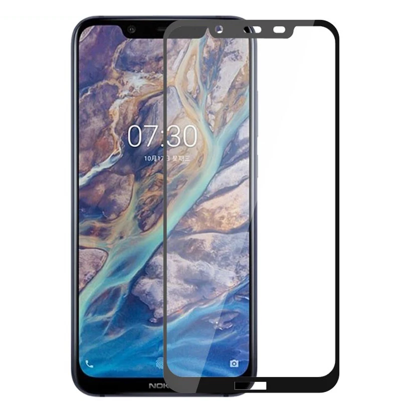 

3D Full Glue Tempered Glass For Nokia 8.1 Full Cover 9H Protective film Screen Protector For Nokia 8.1