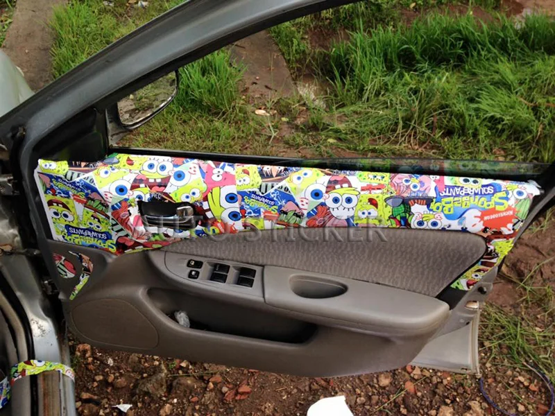 cute cartoon sticker bomb car wrap 22