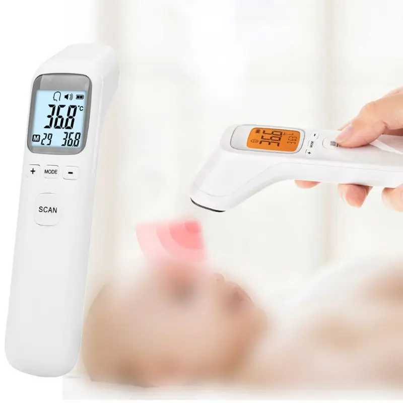 Детский Инфракрасный цифровой термометр с ЖК-дисплеем для измерения тела, лоб, бесконтактный термометр для взрослых, инфракрасный термометр для детей
