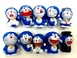 10 шт./лот Симпатичные 3.5 см японский классический аниме Рисунок ПВХ Doraemon фигурка героя комплект Коллекционная модель игрушки для мальчиков