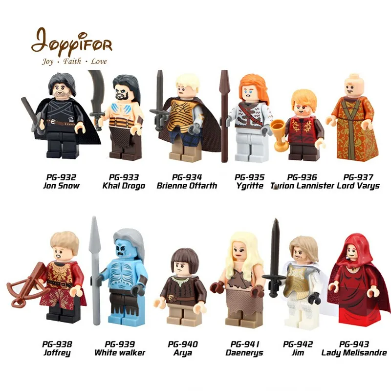 

JOYYIFOR Imperial Game of Thrones Johe snow Joffrey Collectible Building Blocks Compatible with Legoingly Military Soldiers