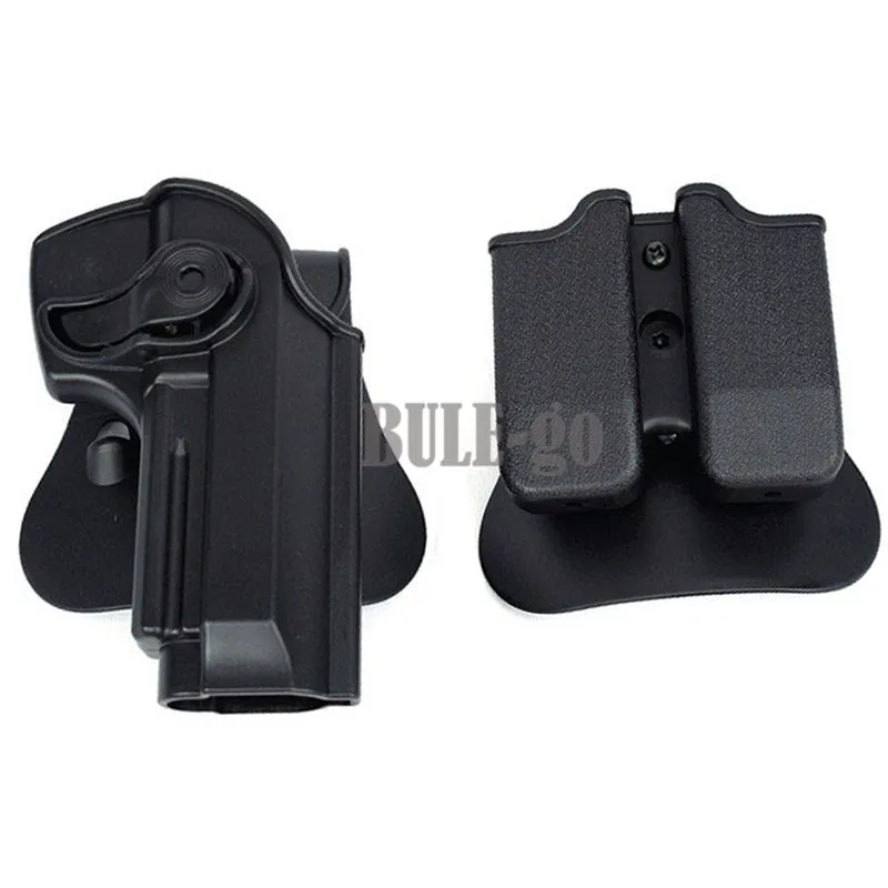 

IMI DEFENSE Polymer Retention Roto Holster With double magazine holster Fits Beretta 92/96/M9 Right Hand Belt Paddle Holster