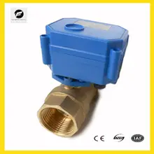 2 варианта CWX-15N 5S DN25 шаровой клапан с электроприводом латунь BSP DC12V CR02 неполнопроходной женщина-женщина Электрический шаровой кран для отопления воды