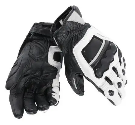 

2018 New 3 Colors Dain 4 Stroke EVO Adult Cowhide Leather Gloves MotoGP M1 Racing Driving Motorbike Original Short Gloves