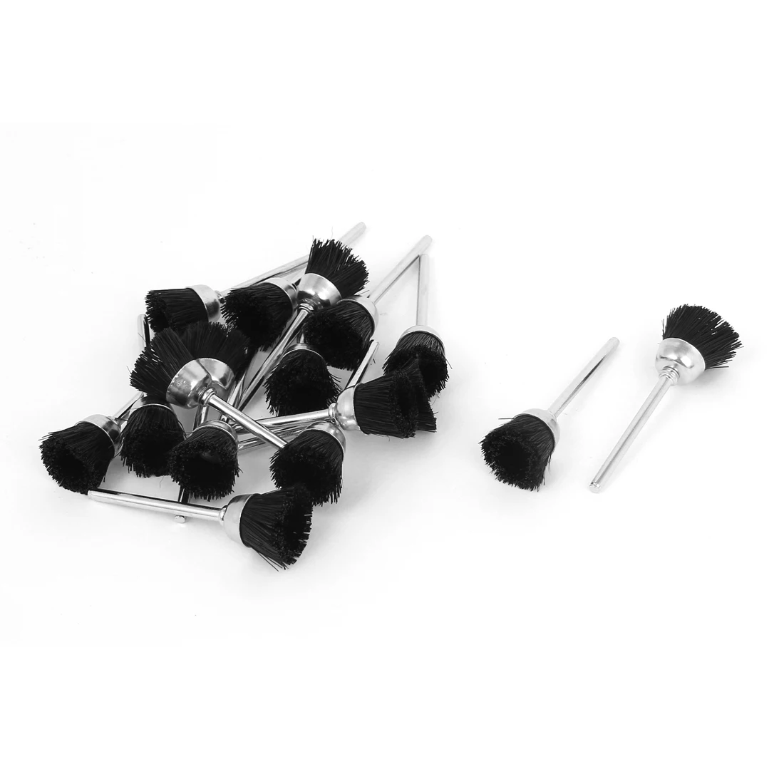 17 Pcs 15Mmx10mm Nylon Brushes Straight Shank Polishing Rotary Tool